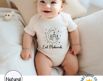 Custom Eid Onesie®, Eid Mubarak Custom Onesie®, First Eid Onesie® Baby Cute Ramadan Bodysuit, Ramadan Onesie®,Religious Onesie®,Eid Onesie®