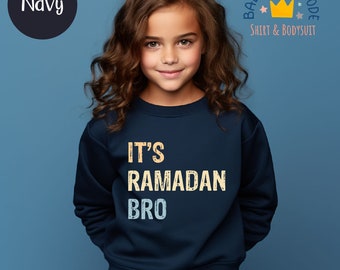 Ramadan Sweatshirt For Boys, Youth Eid Outfit, Muslim Sweatshirt,Ramadan Bro Youth Sweatshirt,Islamic Streetwear For Kids,Islamic Sweatshirt