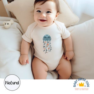 Jelly Fish Bodysuit, Jellyfish Kids Shirt, Undersea Animals Funny Toddler Shirt, Funny Baby Clothes, Cute Infant Bodysuit, Baby Shower Gift