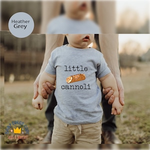Little Cannoli Baby Bodysuit: Italian Pastry, Foodie Gift