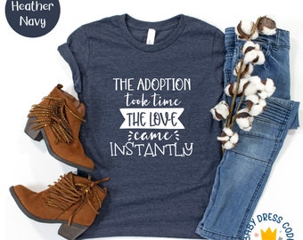 Camiseta raglán juvenil "La adopción tomó tiempo": Regalo para el día de la adopción
