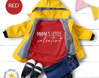 Mama's Little Valentine Toddler Shirt, Valentine's Day Onesie®, Baby Birthday Gifts, Valentine's Day Baby Bodysuit, Daddy's Little Valentine