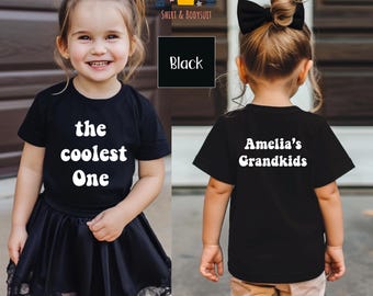 Custom Text Shirt, Personalized Text Pocket Toddler, Front Back Custom Youth Tee, Custom Name Front Back Toddler, Add Your Own Text Kids Tee