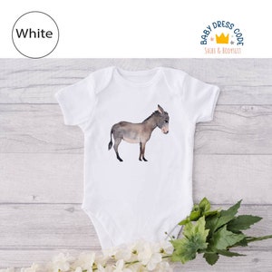 Cute Donkey Onesie®, Donkey Lover Baby Bodysuit, Donkey Farm Onesie®, Farm Baby Onesie®, Farm Life Onesie®, Animal Onesie®, Farm Onesies®