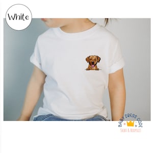 Personalized Pocket Dog Toddler Shirt: Custom Animal Lover Tee