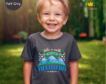 Mountains Toddler Shirt: Nature Lover Hiking Tee