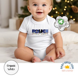 Police Christmas Shirt For Youth, Police Officer Mom Gift, Christmas Police Baby Bodysuit, Kids Police Tshirt, Toddler Xmas Gift