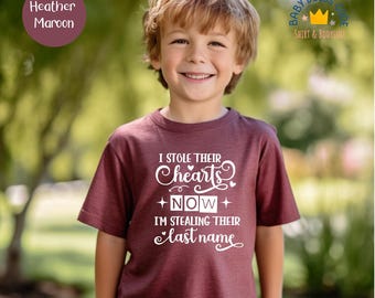 Adoption Day Shirt: "I Stole Their Heart" Kids Bodysuit