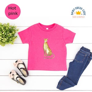 Cheetah Toddler, Toddler Cheetah Cute Shirts, Cheetah Lover Animal Toddler, Safari Toddler, African Animals Youth Shirts, Animal Toddler image 2