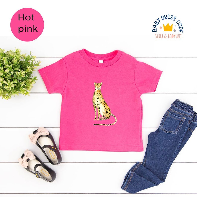 Cheetah Toddler, Toddler Cheetah Cute Shirts, Cheetah Lover Animal Toddler, Safari Toddler, African Animals Youth Shirts, Animal Toddler image 2