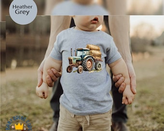 Farm Tractor Toddler Shirt, Country Farming Youth Tee