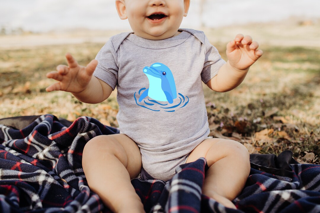 Dolphin Onesie® Cute Baby Clothes Under the Sea Onesie Etsy