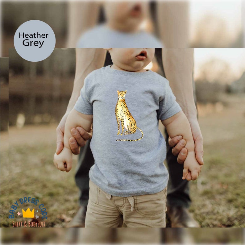 Cheetah Toddler, Toddler Cheetah Cute Shirts, Cheetah Lover Animal Toddler, Safari Toddler, African Animals Youth Shirts, Animal Toddler image 3