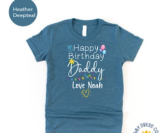 Personalized Daddy Birthday   Toddler Shirt