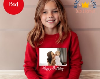 Custom Photo Youth Sweatshirt: Personalized Birthday Gift