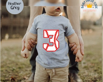 Custom Baseball Number Toddler Shirt, Baseball Lover Baby Bodysuit, Toddler Baseball Game Day Shirts, Personalized Youth Baseball Number Tee