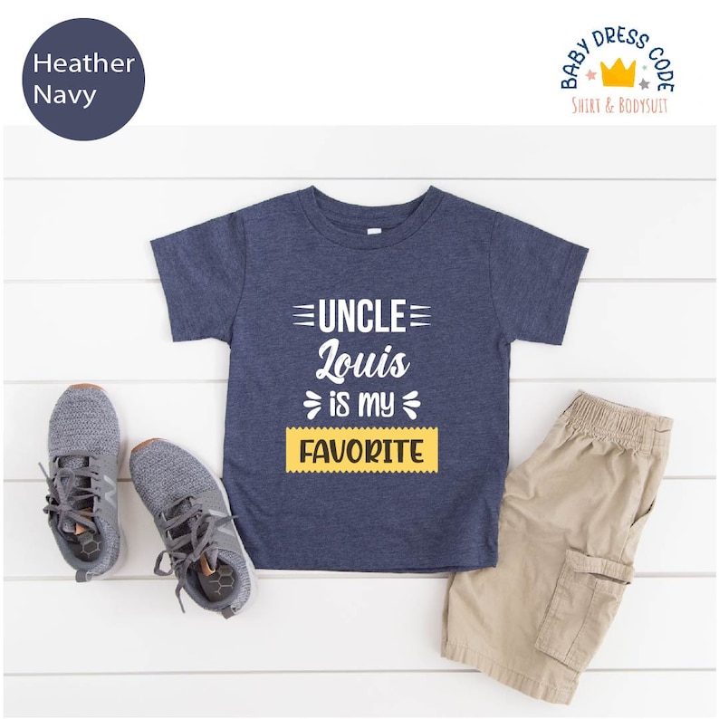 Custom Uncle Toddler Shirt: Personalized Youth Tee - Etsy