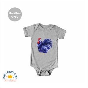 Chicken Bodysuit, Cool Chicken Baby Bodysuit, Chicken Lover Farm Baby Bodysuit, Farm Life Bodysuit, Farmer Bodysuit, Farm Animal Bodysuit