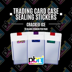 Afdichtstickers ruilkaartdoos - gebarsten ijs