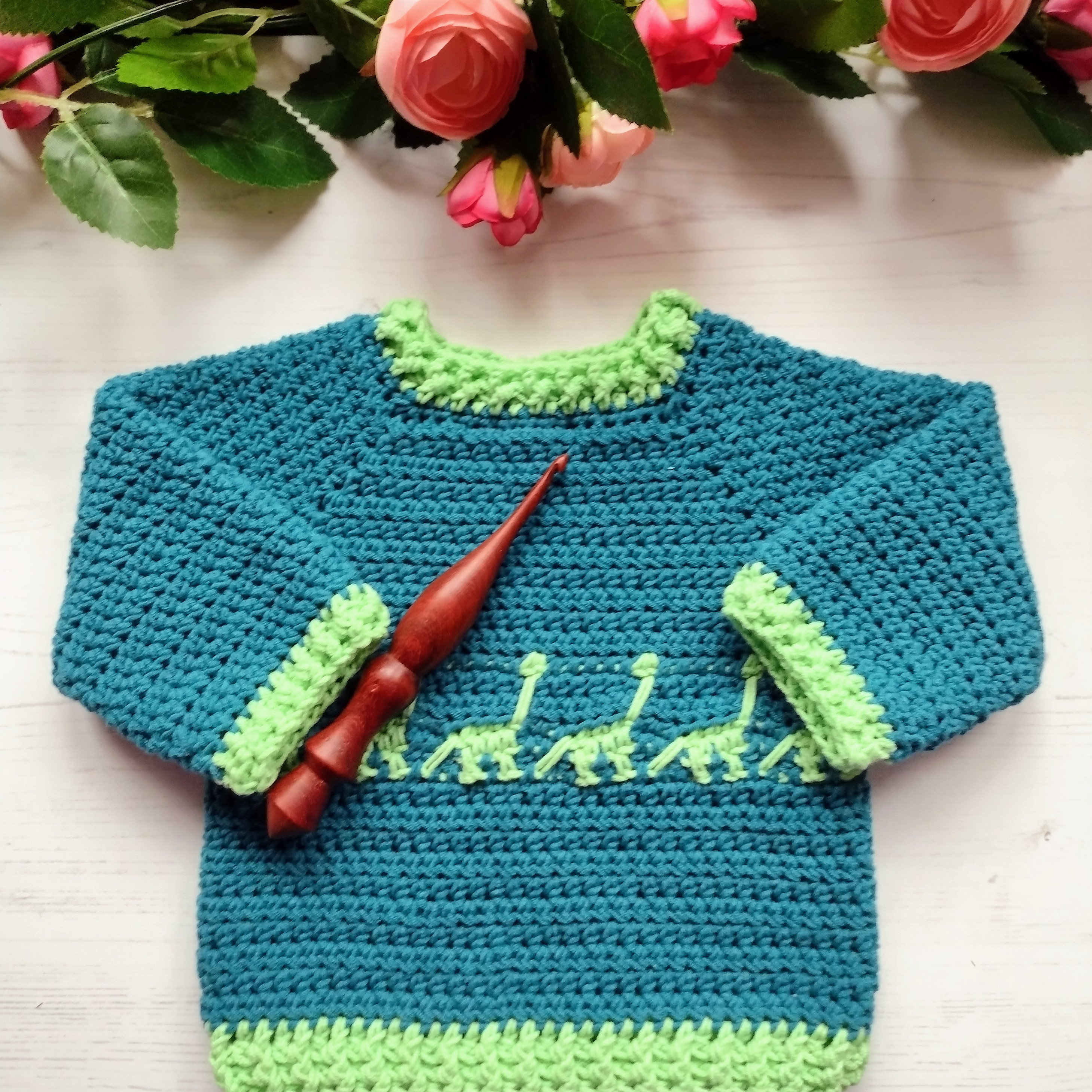 Crochet Patrones Crochet Paso Paso Sueter De Dinosaurio Tejido