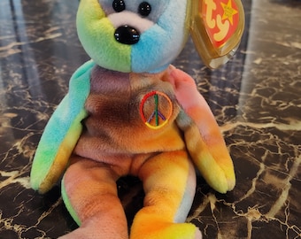 TY PEACE Beanie Baby W/errors Rare in Mint Condition