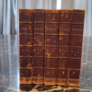 The Works of Lord Byron - Complete Five Volume Set - 1842