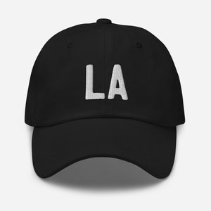 Embroidered Los Angeles Baseball Hat | LA | California | Embroidered Unisex Hat | Adjustable Baseball Hat | Minimalist Baseball Hat