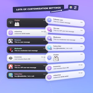 Twitch Chat Widget Messages Style | Event Messages | Streamlabs ...