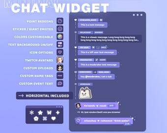 Minimal Chat widget | StreamElements