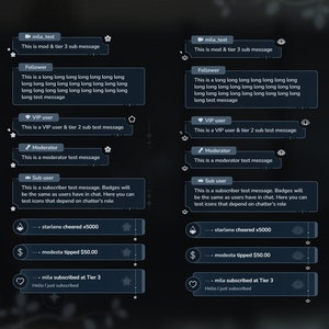 Chat Widget Streamelements [multiple Decor Options] - Etsy