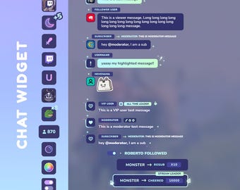 Messenger 2.0 Twitch chat widget | StreamElements