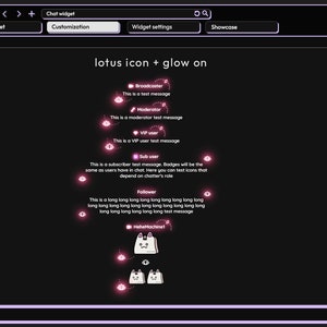 Chat Widget for Twitch Streamelements Different Roles - Etsy