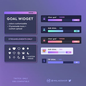 Goal widget gradient | Streamelements Twitch