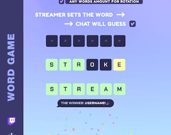 Mini game | Word game | Twitch StreamElements