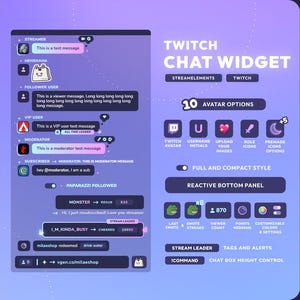 Messenger 2.0 Twitch chat widget | StreamElements