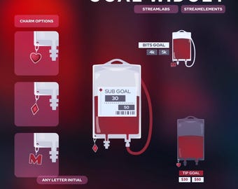 Blood bag Twitch goal [restyled] | Streamlabs and Streamelements