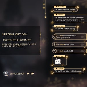 Chat Widget Streamelements [multiple Decor Options] - Etsy