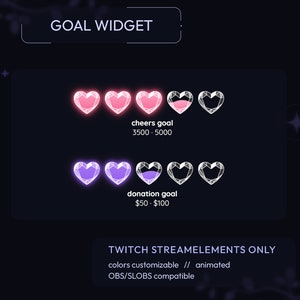 Goal widget for Stream Twitch