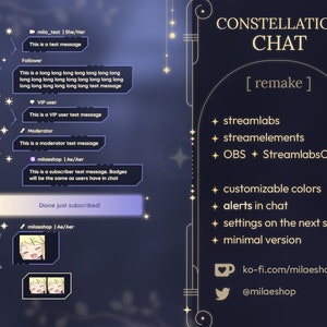 Starry Chat widget | Twitch