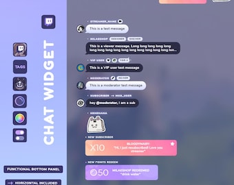 Gradient Messenger / Twitch / StreamElements