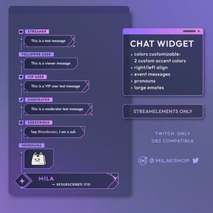 Chat widget | Streamelements Twitch