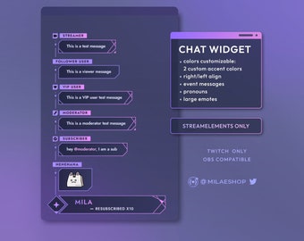 Chat widget | Streamelements Twitch