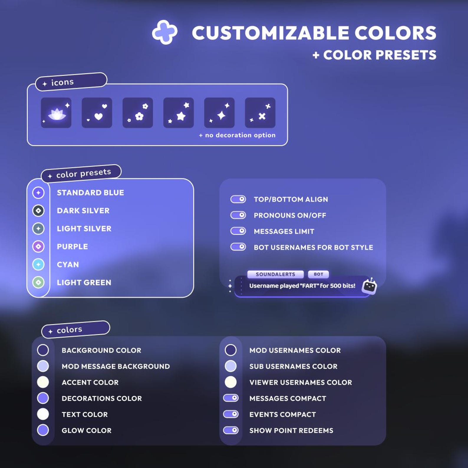 Multistyle Widget Bundle | Chat Widget + Goal | Streamelements - Etsy