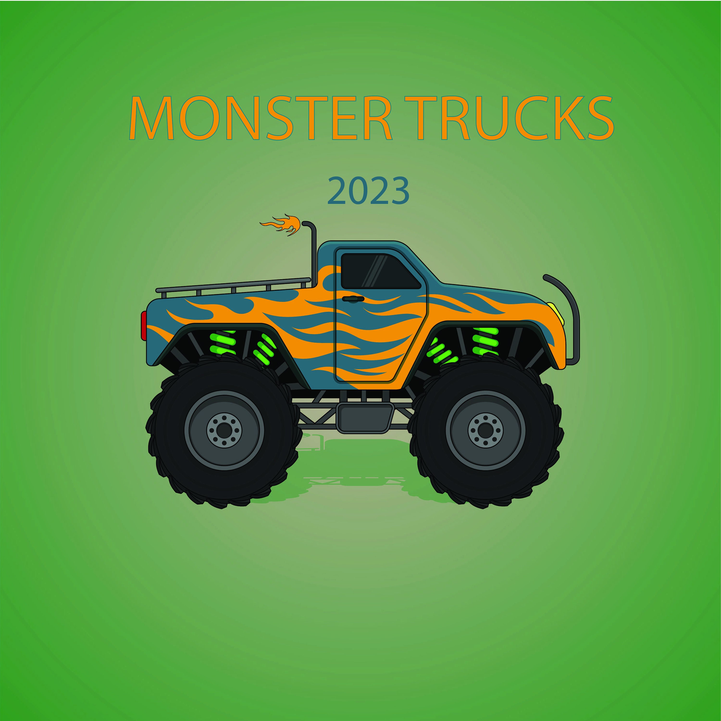 monster-truck-2023-wall-calendar-etsy