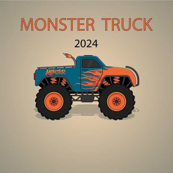 Truck Calendar 2024 Etsy