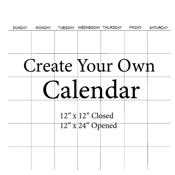 Gestalte Deinen eigenen Wandkalender