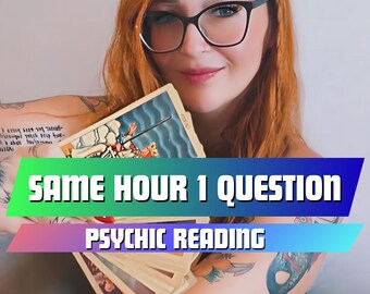 Same Hour 1 Question, One Question Tarot reading, Fast Tarot Reading, Accurate Psychic Insights, Instant Yes or No Answer, Psychic Ecem