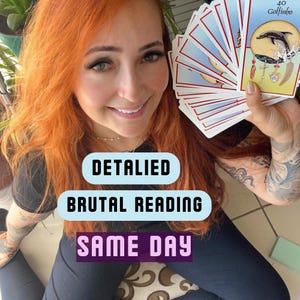 Lectura de Tarot Brutal Detallada, Lectura Psíquica Honesta, Lectura de Cartas de Tarot, Sin Edulcorantes, Perspectivas Rápidas y Precisas