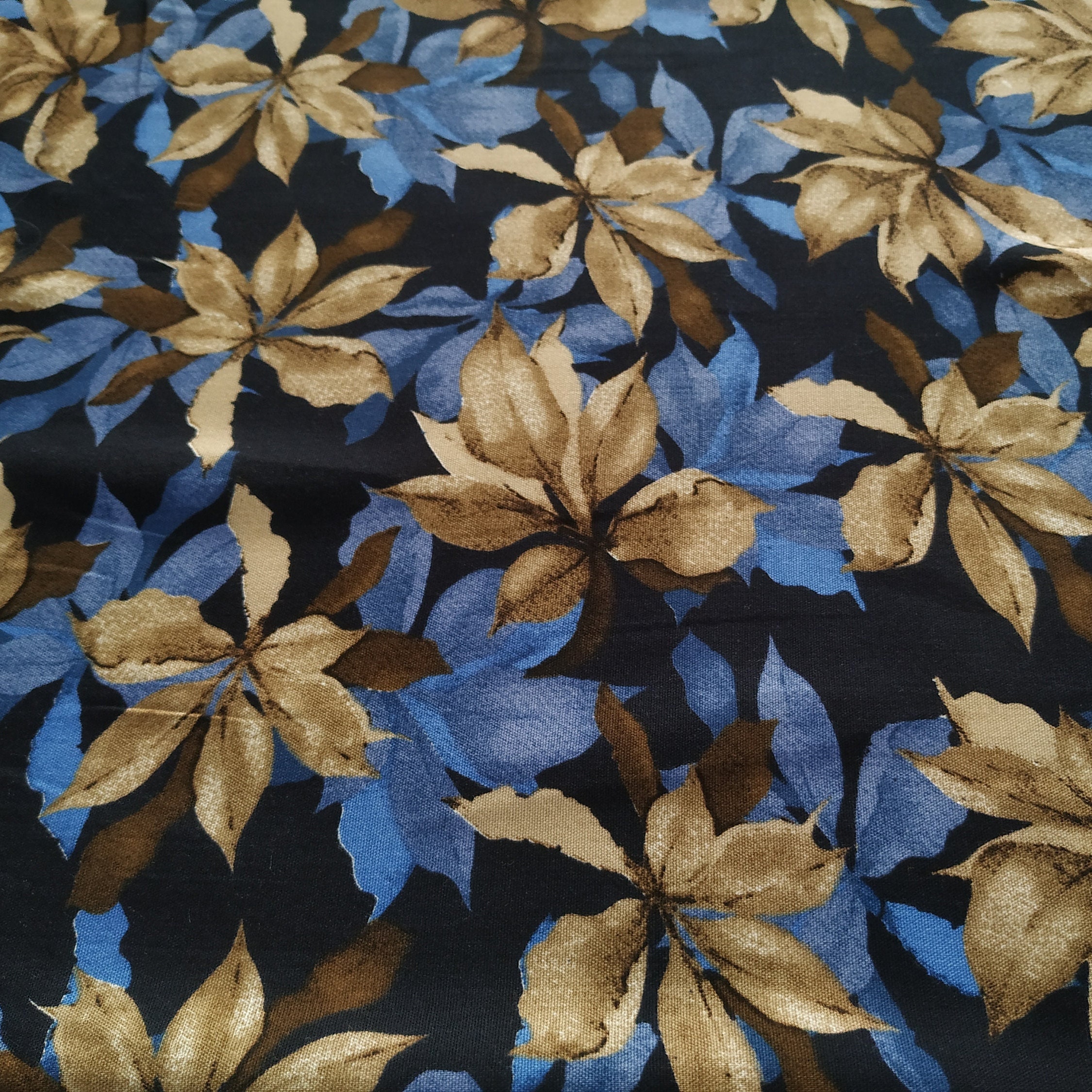 Floral Vintage Fabric by the Yard, Width 150cm /59 