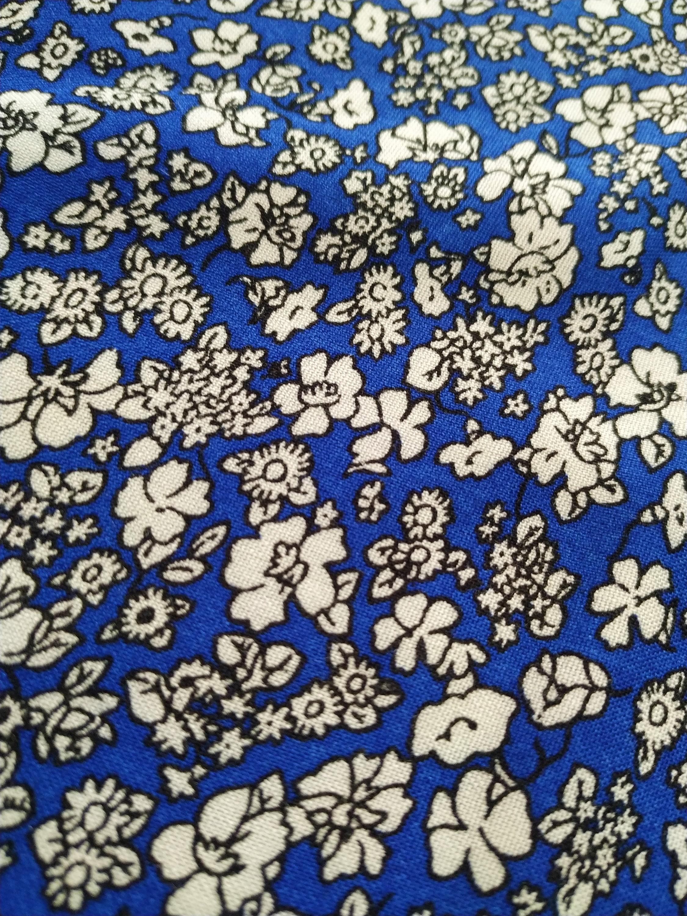 Floral Vintage Fabric by the Yard, Width 150cm /59 